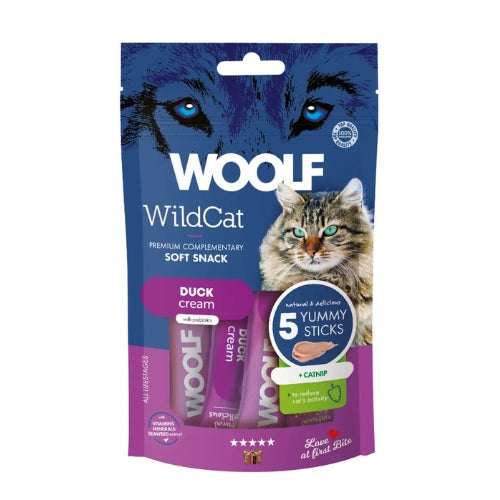 Woolf Wildcat Crema Pato y Hierba Gatera 70gr (5x14gr)