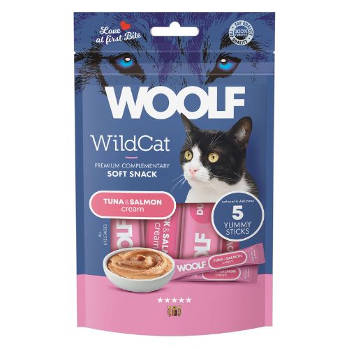 Woolf Wildcat Crema Atún y Salmón 70gr (5x14gr)