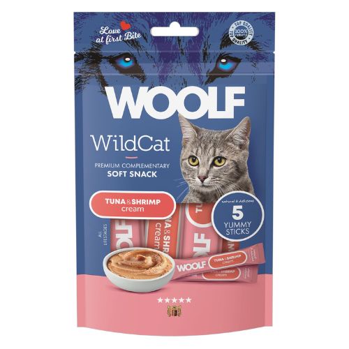 Woolf Wildcat Crema Atún y Gambas 70gr (5x14gr)
