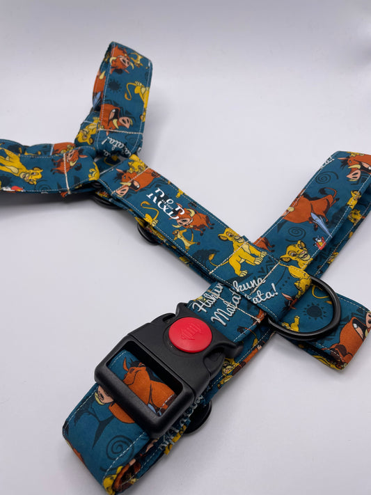 Arnés grande en H cierre único (4cm grosor)