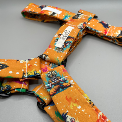 Arnés pequeño en H cierre único  (2,5cm grosor)