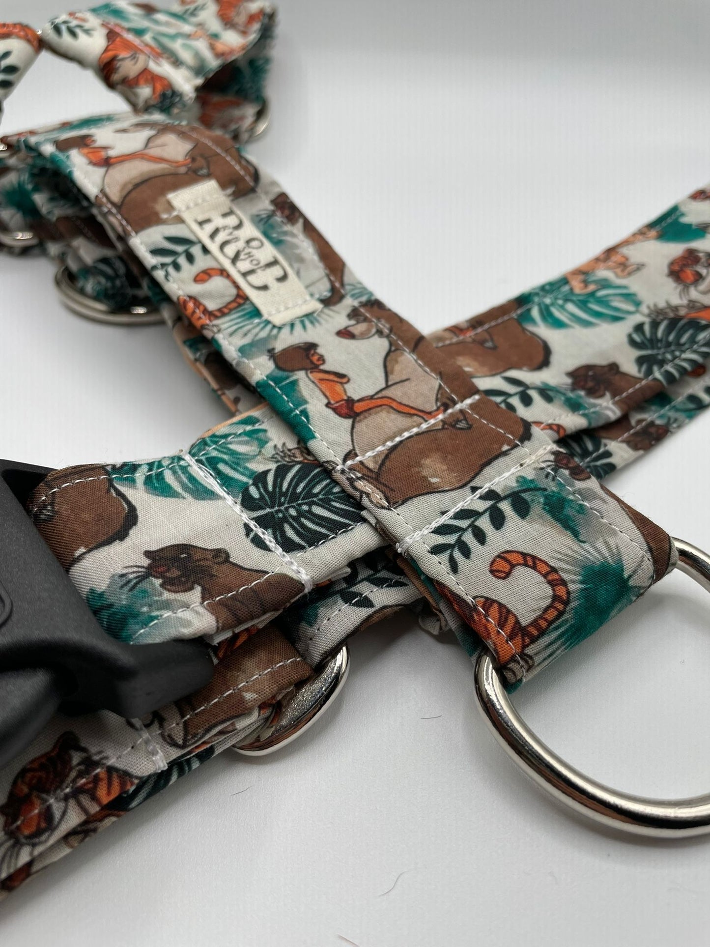 Arnés grande en H cierre único (4cm grosor)