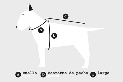 Arnés grande en H cierre único (4cm grosor)